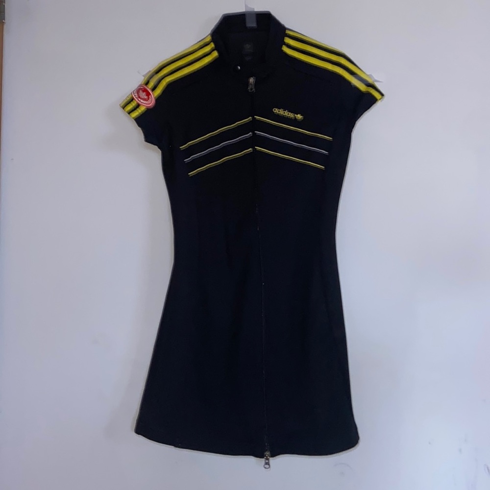 COPY - COPY - vintage adidas bodycon racer zipper dress